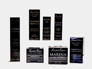 gamme immortelle scentseas soins visage à l'immortelle corse