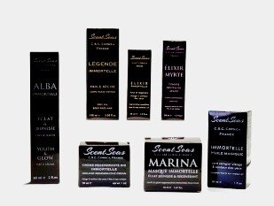 gamme immortelle scentseas soins visage à l'immortelle corse