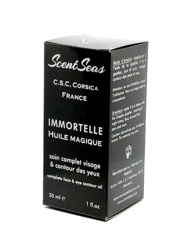 huile magique soin complet visage contour de l oeil peau mature immortelle