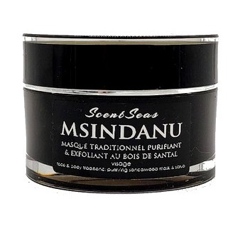 msindanu masque comores masque exfolint bois de santal